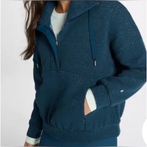 CALIA by Carrie Underwood Tops - CALIA Women's Cloud Zip Placket Sweatshirt in teal. Large